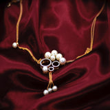 18K Trinity Diamond Pearl Statement Necklace
