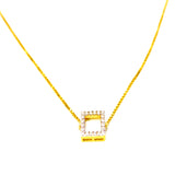 18k Diamond Square Choker - Eraya Diamonds