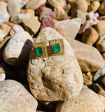 18k Diamond & Emerald Pendant set