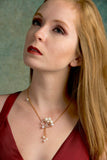 18K Trinity Diamond Pearl Statement Necklace