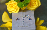 18K Diamond Square Earrings - Eraya Diamonds