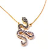 18k Serpent Diamond Necklace