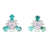 18K WHITE GOLD ETOILE DIAMOND & MOISSANITE EARRINGS