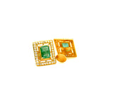18k Diamond & Emerald Pendant set