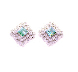 18k REGAL DIAMOND LARGE EARRINGS