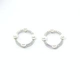 18k Frost Chichi Diamond & Pearl Earrings