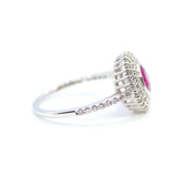 18k Diamond Ruby Statement Ring