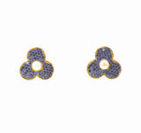 18K Bloom Black Diamond Studs