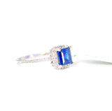 18k Diamond Sapphire Ring
