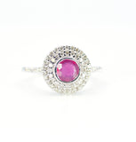 18k Diamond Ruby Statement Ring