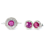 18k Diamond Ruby Statement Ring