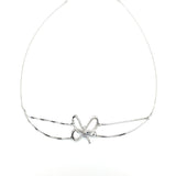 18k Diamond Bow Choker Necklace - Eraya Diamonds