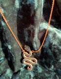 18k Serpent Diamond Necklace