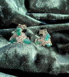 18K WHITE GOLD ETOILE DIAMOND & MOISSANITE EARRINGS