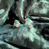 18K WHITE GOLD ETOILE DIAMOND & MOISSANITE EARRINGS