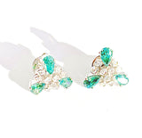 18K WHITE GOLD ETOILE DIAMOND & MOISSANITE EARRINGS