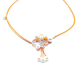 18K Trinity Diamond Pearl Statement Necklace