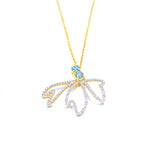 18k Diamond & Moissanite Moth Statement Necklace