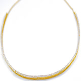 18k Diamond Baguette Choker Necklace - Eraya Diamonds