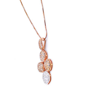 18k Organic Form Diamond Necklace - Eraya Diamonds