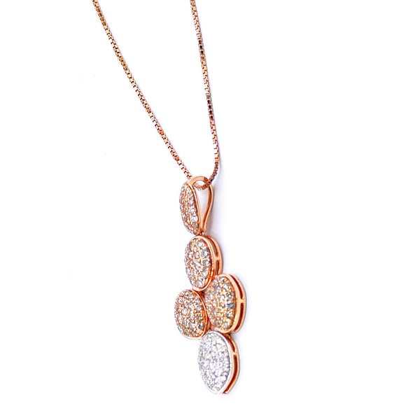 18k Organic Form Diamond Necklace - Eraya Diamonds