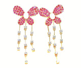 14k Diamond Ruby Butterfly Earrings - Eraya Diamonds
