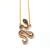 18k Serpent Diamond Necklace