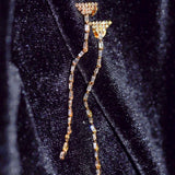 18K Baguette Diamond Drop Earrings - Eraya Diamonds