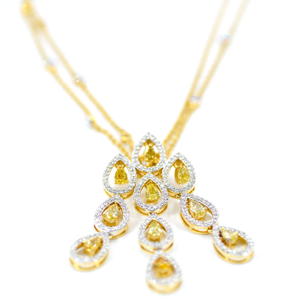 18k Splendor Yellow Diamond Necklace