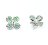 18K Diamond Emerald Adore Earrings