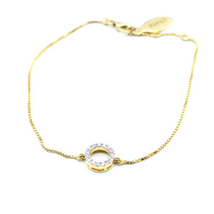 18k Diamond Circle Bracelet - Eraya Diamonds