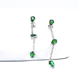 18K Diamond Stick Dangler Earrings - Eraya Diamonds