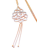 18k Diamond Spirals Necklace - Eraya Diamonds
