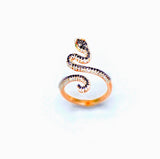 18k Diamond Serpent Ring - Eraya Diamonds